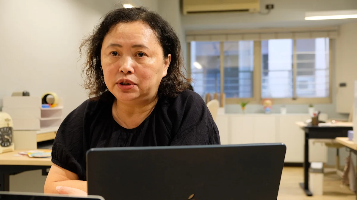 251017 遊樂場 身障童盟祕書長周淑菁。攝／曾玉婷