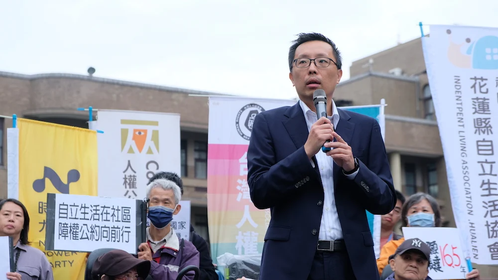 台灣人權促進會執行委員翁國彥律師。攝／曾玉婷