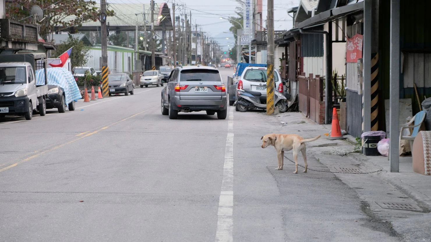 光復市區中的車子，協助載人、送物資、送便當。攝／曾玉婷