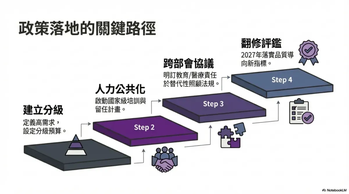 替代性照顧政策落實的關鍵路徑。圖／安置盟提供