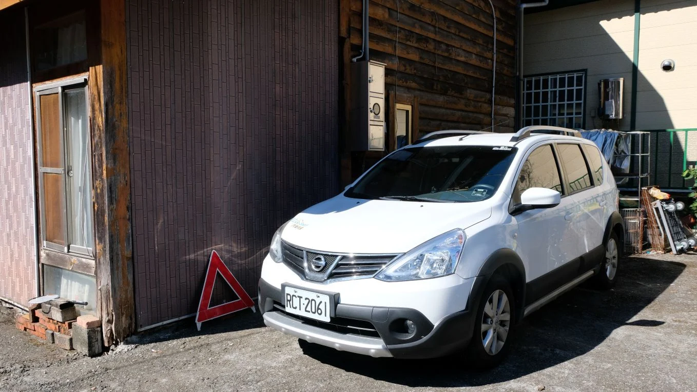 格上租車在達觀里增設的共享車站點。攝／曾玉婷