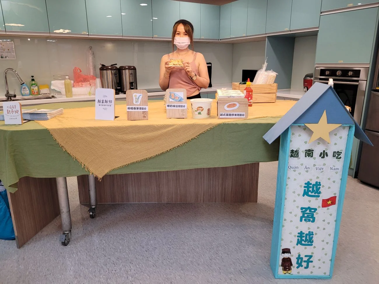 2022 年越窩越好在培根市集的攤位。圖／作者提供
