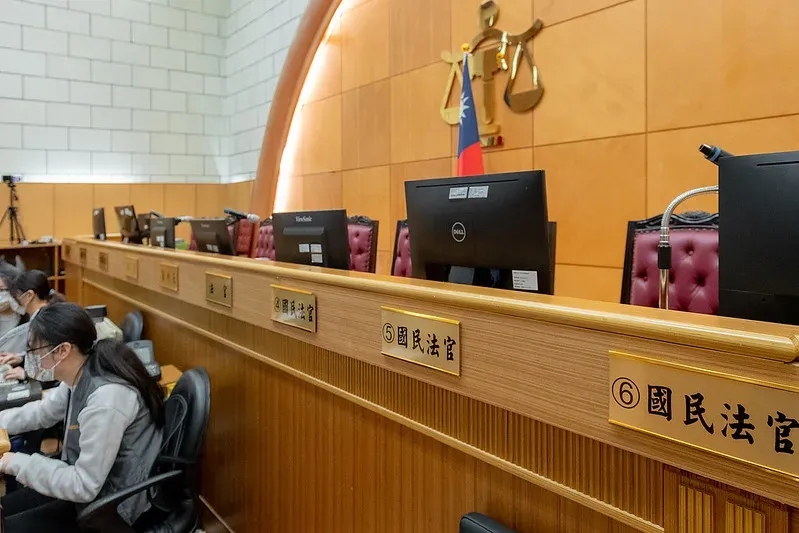 2025 年 5 月,剴剴案在寶慶院區國民法庭進行宣判。圖為士林地方法院國民法庭。示意圖/取自總統府官網