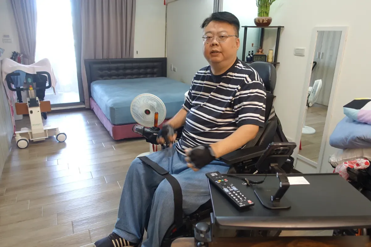 臺北市脊髓損傷者協會理事長洪文隆。攝/葉靜倫