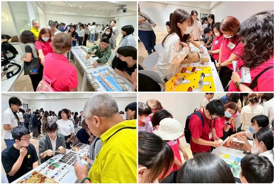 學生設計完成的桌遊最後走入社區，以成果發表會的形式邀請社區協力單位、桌遊店家、社福單位等一起遊玩。圖／台灣社工教育學會－翻轉教育計畫